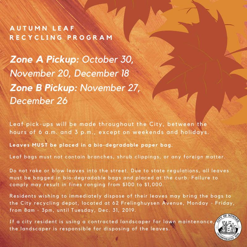 News NEWARK LAUNCHES FALL LEAF COLLECTION PROGRAM